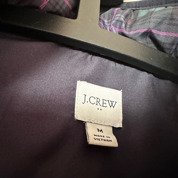 J.Crew Tartan Plaid Quilted Puffer Vest size M - Picture 3 of 6